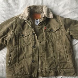 Levi’s Tan Corduroy Faux Fur Jacket